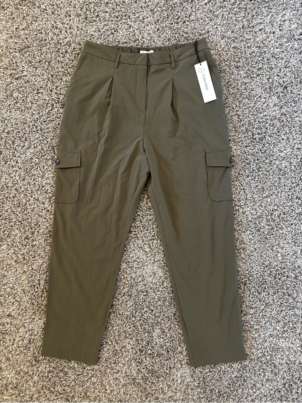 Calvin Klein Olive Green Cargo Trousers